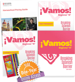 ¡Vamos! Beginner “A” Homeschool Package