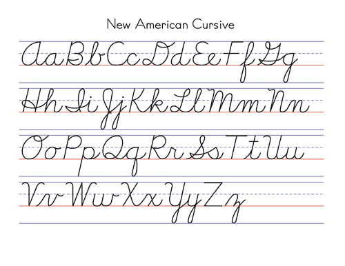 New American Cursive