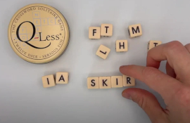 Q-Less Crossword Solitaire Game